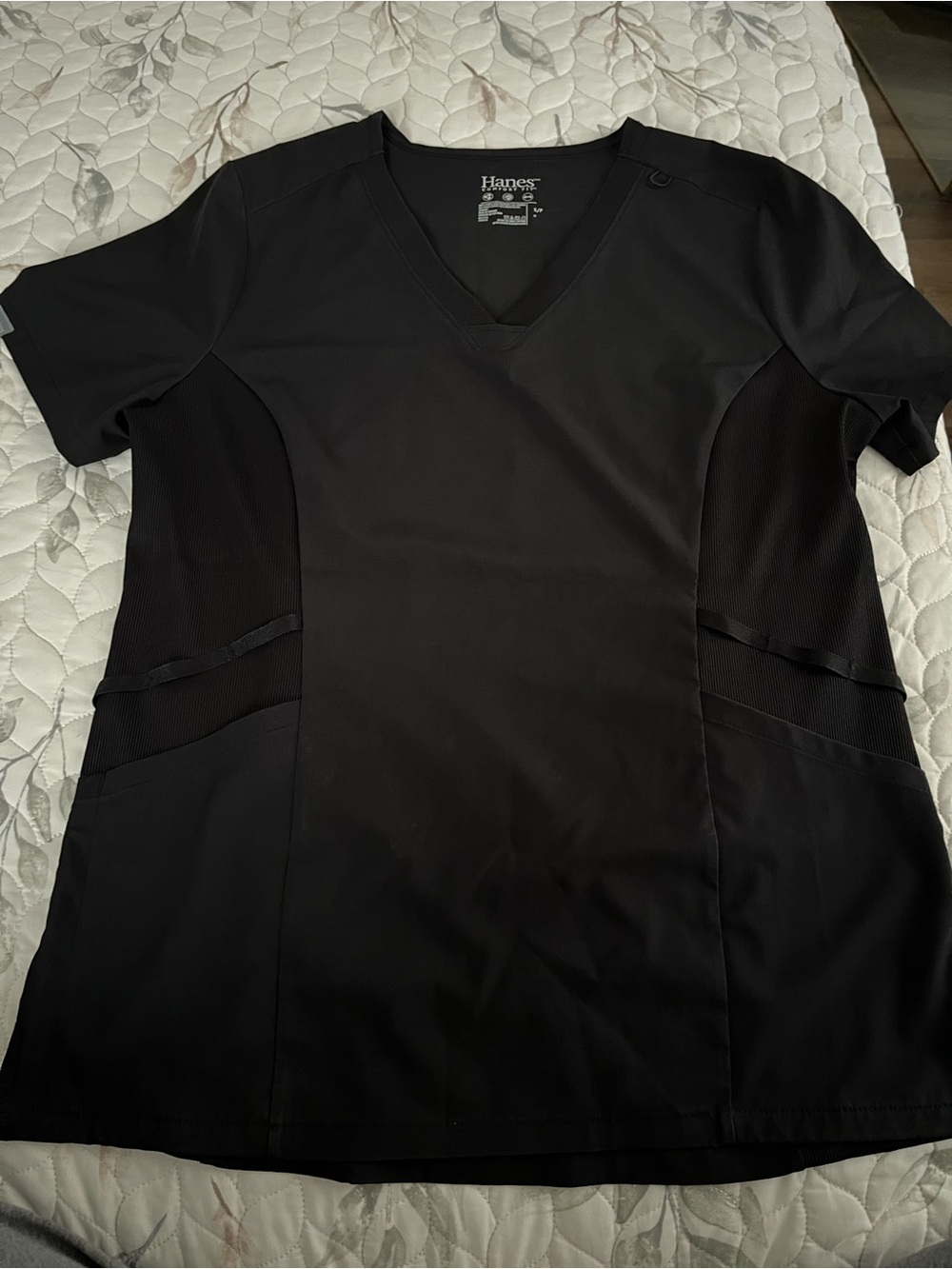 Hanes Comfort Fit Scrubs Set Black